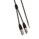 Audio Cable 3.5mm Stereo  To XLR F XLR M Y Splitter Cable For Speaker Mixer