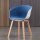 Blue Cushion Dining Chair 760HMM PP Material Sleek Modern Design