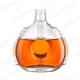 Custom Transparent Round Empty Vodka Brandy Gin Rum Liquor Spirit Glass Bottle With Screw Cap Cork