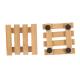square shape bamboo tea coaster costers cup coaster with special design for trend selling