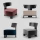 Molteni Clipper Modern Low Lounge Chair For Reception Room Office