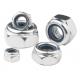 Nylon Lock Grade 4.8 Hex Head Nuts Blue White Zinc Low Carbon Steel Din 985 M4-M20