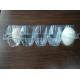Clear transparent plastic tray for eggs
