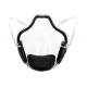 Black Janpanese Style Reusable PC Clear Mouth Shield Mask Visor Medical