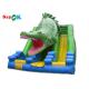 Inflatable Slippery Slide Commercial Big Crocodile Theme Inflatable Bouncer Inflatable Slide For Kids