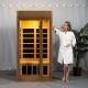 Radiant Indoor Carbon Heaters Mini Wooden Infrared Sauna 1 - 2 Person