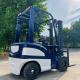 Solid 500-8 Tire Four Wheel Electric Forklift 1 Ton Capacity With 3m Lifting Height 2200W DC Power Unit