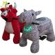 Hansel wholesale electric motorized plush riding animals animal ride for mall