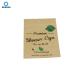 Kraft Paper Three Side Sealed 110 mic Compostable Coffee Bags