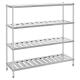 Hotel Stainless Steel Shelving Slatted Steel Rack For Kitchen