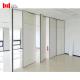 95mm Aluminum Alloy Folding Partition Wall White Fabric Surface For Hall