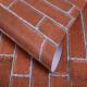 Soundproof 3D Brick Stone Wallpaper 61cm*5m Household Red Brick Wallpaper 3D