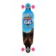 Punked Skateboards The Run 66 Longboard Complete Skateboard - 9 x 41.25