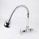 Flexible Spout Kitchen Tap Cold Only With Two Functions Sprayer Wall Mounted In Chrome