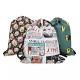Foldable Fashion Print Promotional Shopping Bag Custom Drawstring Backpack