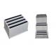Grey Padded Three Step Stool Plastic HDPE For Office Factory