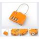 Cable zinc alloy TSA travel lock& Fashion Design orange Tsa Luggage Lock& 80g Tsa Bag Number Lock