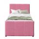Wood Single Day Oem Modern Upholstered Bed Frame With Trundle For Guest Room