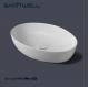 Chaozhou Hot Sale Matt White Oval Above Counter Basin Ceramic Basin