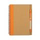 A5 invironmental spiral notebook note pad with ball pen