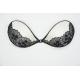 wedding dress embroidery lace invisible push-up bra