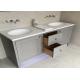Custom Bathroom Vanity Cabinets Paint Surface Granite Countertop Including Basin Faucet