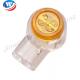 Yellow Lid Transparent Bottom  110 Wiring Blocks HJKT1 Male Female Wire Connectors