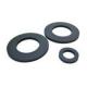 Black Rubber Flat Ring Gasket NBR For Pipe , High Temperature Gaskets 70