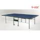 Recreation Folding Table Tennis Table Leg Round Tube With Bats Container