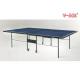 Recreation Folding Table Tennis Table Leg Round Tube With Bats Container