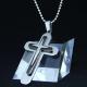 Fashion Top Trendy Stainless Steel Cross Necklace Pendant LPC398