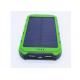 8000mah Portable Solar Power Bank , Waterproof Portable Charger For Mobile Phone