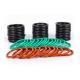 High Temperature Resistant FKM 75mm Rubber O Ring Seal Black Brown Green FPM