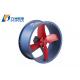 Fire Smoke Tube Axial Flow Fan 380V 50Hz Heat Resistant Energy Saving