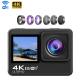 Underwater Waterproof 4k Action Camera With Touch Screen EIS View Angle Adjustable