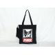 Heat Transfer Recyclable Tote Bag , Cartoon Canvas Tote Bags With Zipper