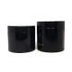 Inventory Empty Hair Pomade Plastic Cosmetic Jar Container 100ml 250ml Black Pet