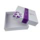Jinghui Printing Brand Purple Color OEM Design Rigid Cardboard Material Square Shape Box Packaging