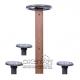 outdoor wooden fitness equipment--WPC china supplier outdoor body exercise equipment tripe hip twister