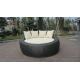 Home / Office Leisure Outdoor Rattan Daybed With White Cushion