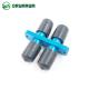 IEC Standard ST Fiber Cable Coupler Duplex Flange Plastic Material