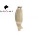 Double Drawn Virgin Hair Double Side Tip Hair Extensions With Pure Colors