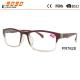 Hot sale style reading glasses with plastic frame ,spring hinge ,suitable for women and men