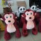 Hansel   hot sale children plush battery operated zoo animal toys happy monkey ride in mall