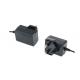 Black Interchangeable Plug Adapter 60w Max Power DC Jack 2.1*5.5 AU EU US UK Version