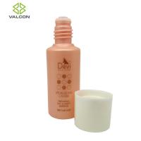 Oval Plastic Lotion Bottles , Empty Custom Tube Packaging With Plastic Plug