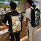 21.5 Inch 2nd gen Walking Backpack Screen LCD Displays Digital Signage Menu Advertising Player With Rechargeable Battery
