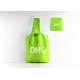 Green Color Custom Logo Foldable Reusable Tote Bags For Promotional Use