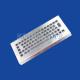 Compact-sized Brushed Stainless Steel Keyboard Industrial Desktop