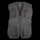 Grey mens 100 cotton padded vest Winter Warm Uniform with Multi pocket